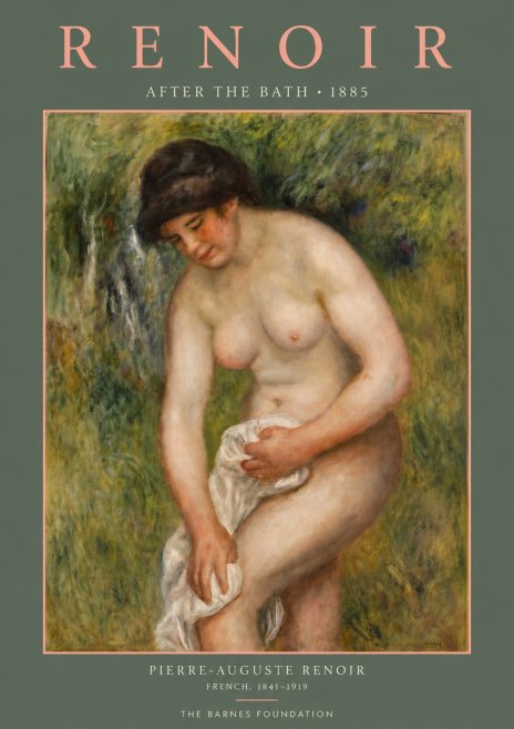 Renoir After the Bath No4 - Poszter