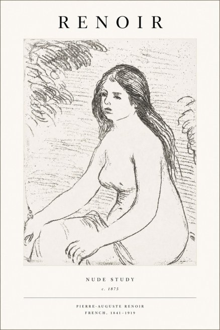 Renoir Nude Study No1 - Poszter
