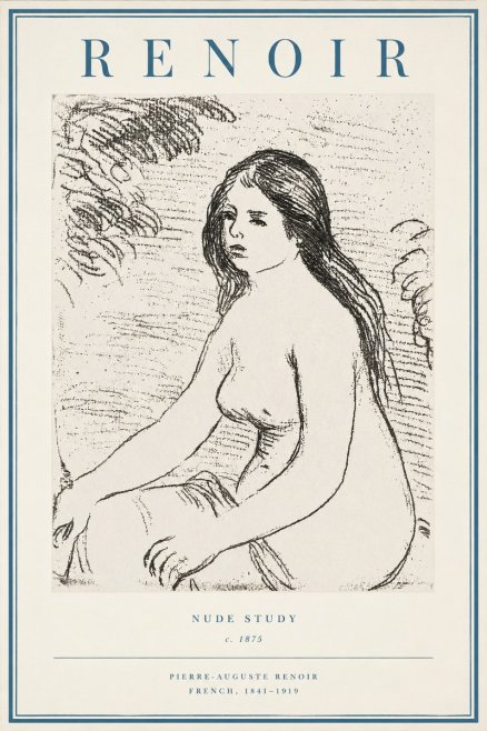 Renoir Nude Study No2 - Poszter