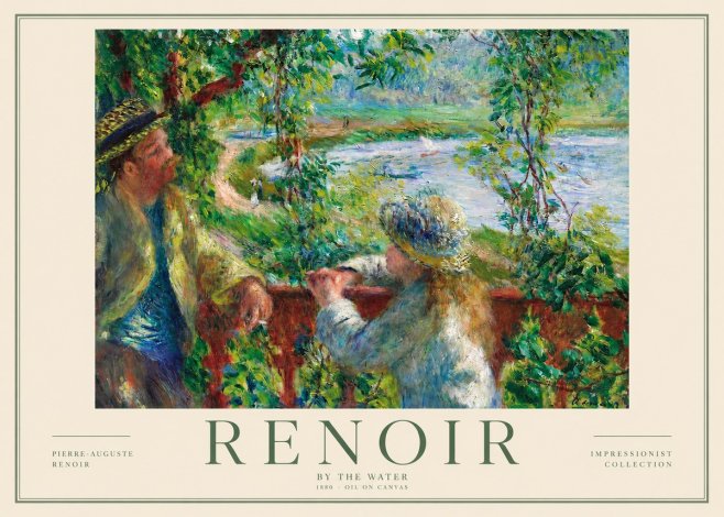 Renoir By the Water No2 - Poszter