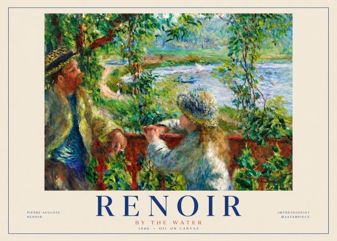Renoir By the Water No3 - Poszter