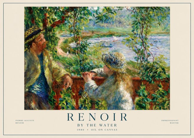 Renoir By the Water No4 - Poszter