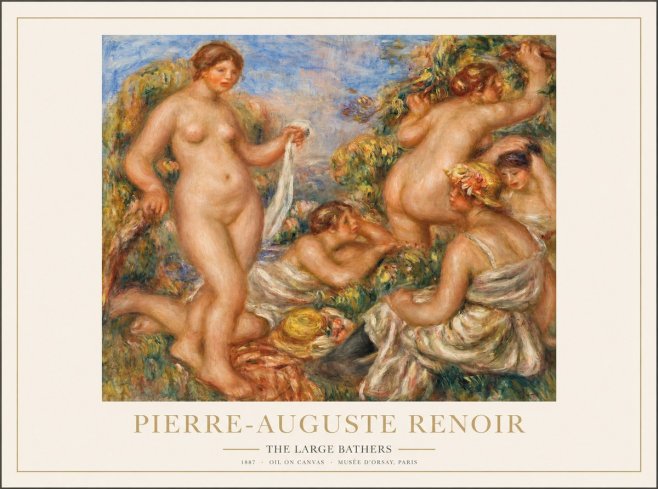 Renoir The Large Bathers No1 - Poszter