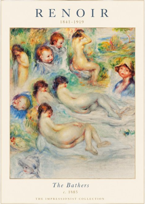 Renoir The Bathers II No1 - Poszter