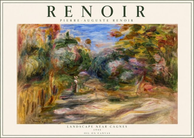 Renoir Landscape Near Cagnes III No2 - Poszter
