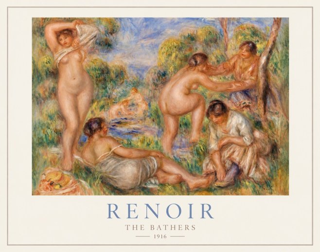 Renoir The Bathers III No1 - Poszter
