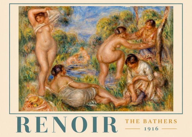 Renoir The Bathers III No2 - Poszter