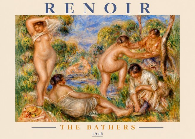 Renoir The Bathers III No3 - Poszter