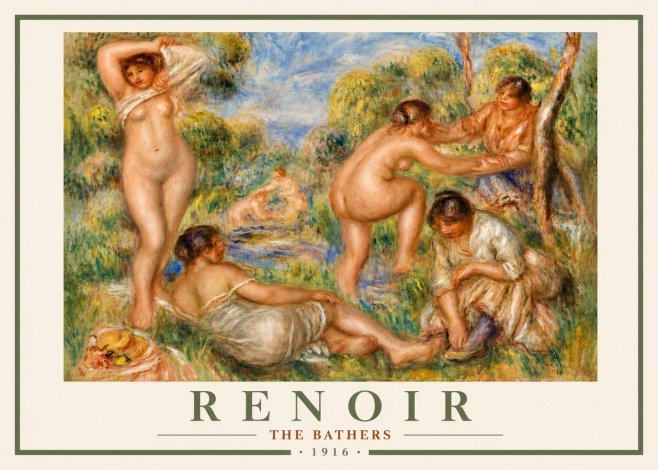 Renoir The Bathers No4 - Poszter