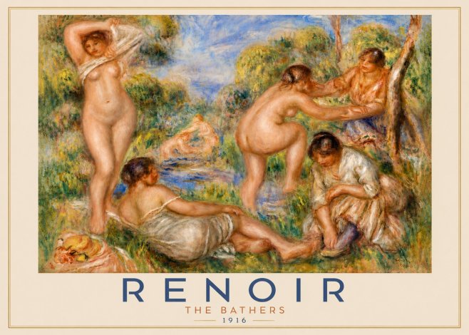 Renoir The Bathers No5 - Poszter