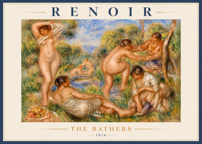 Renoir The Bathers No6 - Poszter