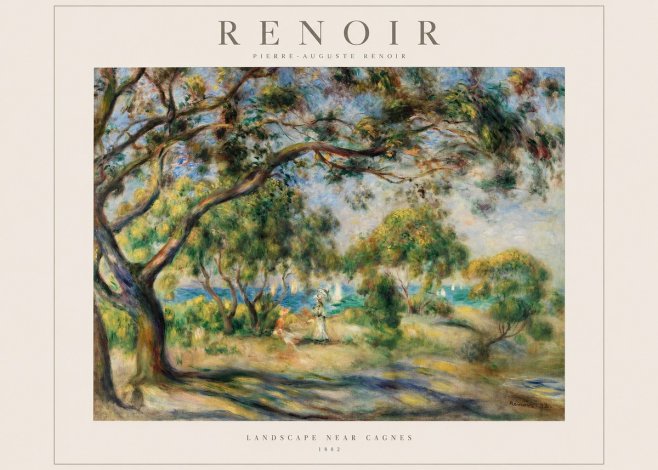 Renoir Landscape Near Cagnes IV No1 - Poszter