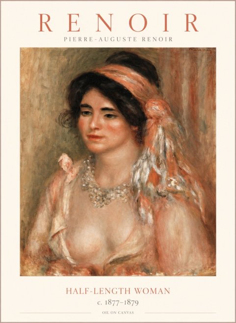 Renoir Half-length Woman No1 - Poszter