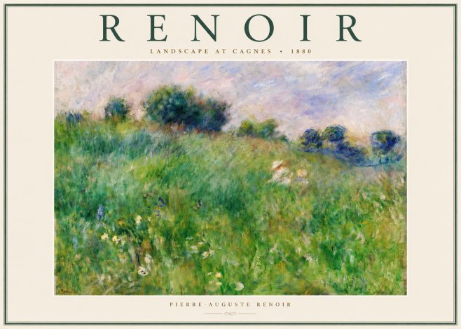Renoir Landscape at Cagnes No2 - Poszter