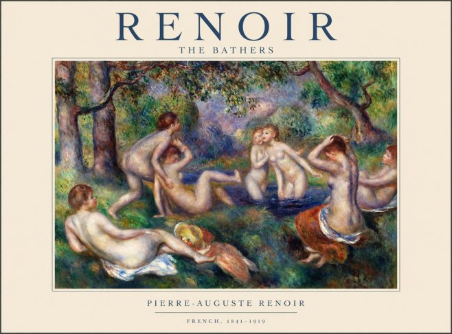 Renoir The Bathers IV No1 - Poszter