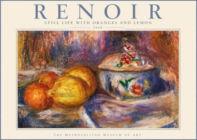 Renoir Still Life with Oranges and Lemon No3 - Poszter