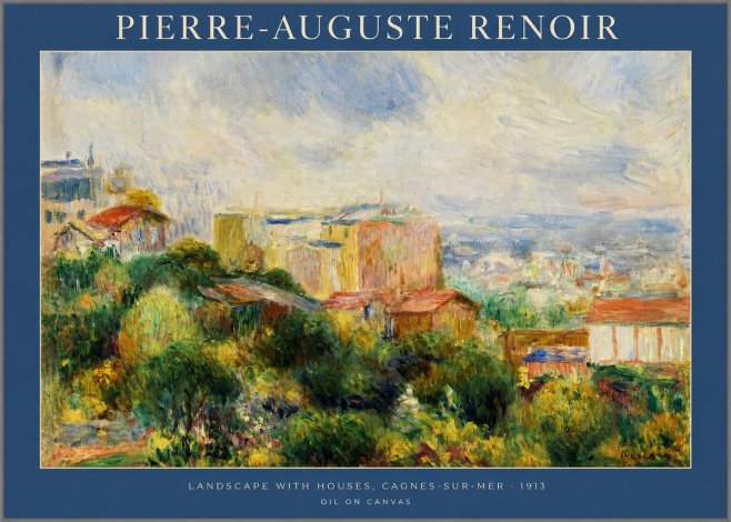 Renoir View of Cagnes No2 - Poszter