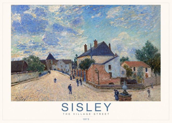 Sisley The Village Street No3 - Poszter