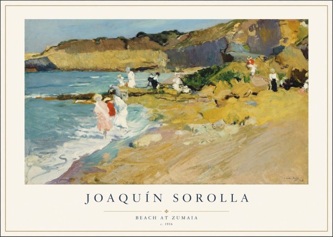 Sorolla Beach at Zumaia No1 - Poszter