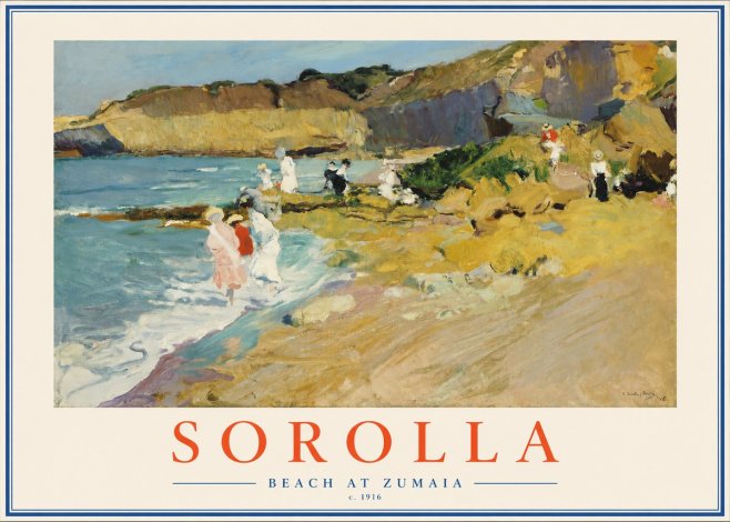 Sorolla Beach at Zumaia No2 - Poszter