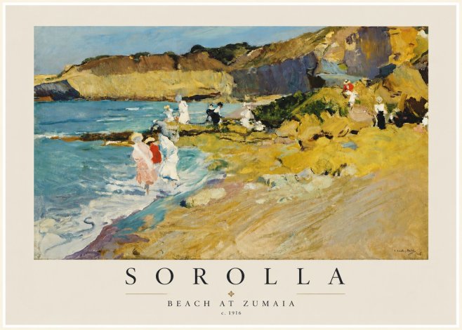 Sorolla Beach at Zumaia No3 - Poszter
