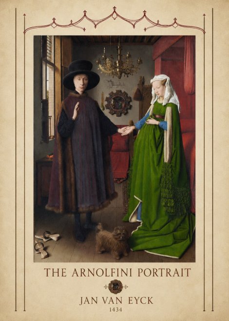 Jan van Eyck The Arnolfini Portrait VI No4 - Poszter