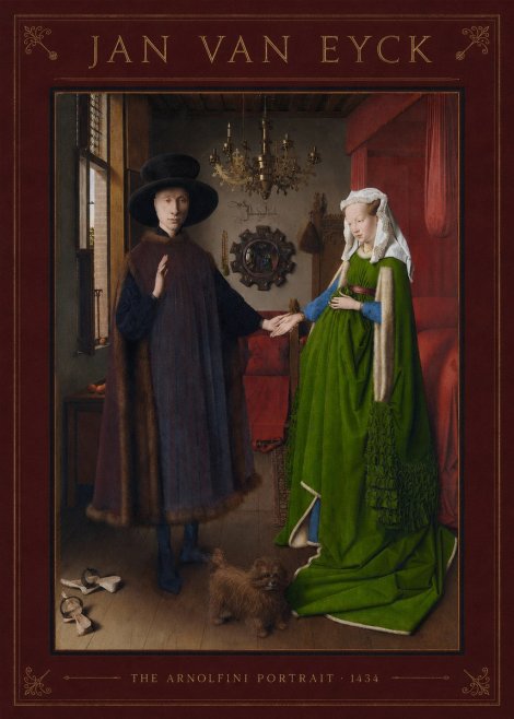 Jan van Eyck The Arnolfini Portrait VI No5 - Poszter