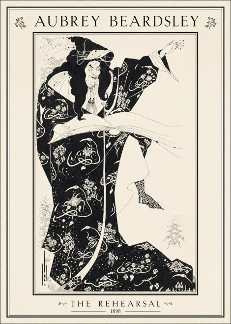 Aubrey Beardsley The Rehearsal No1 - Poszter