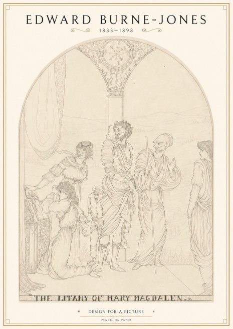 Edward Burne-Jones The Litany of Mary Magdalen No1 - Poszter