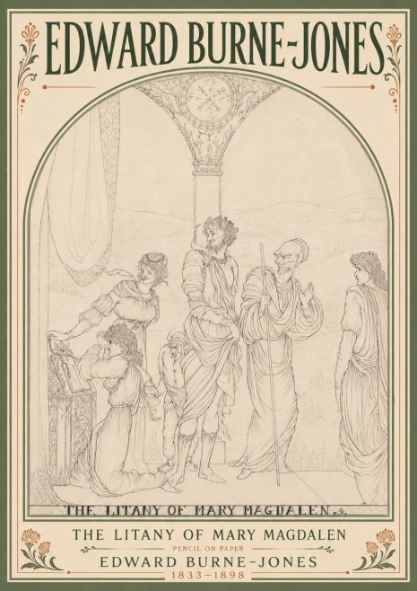 Edward Burne-Jones The Litany of Mary Magdalen No6 - Poszter