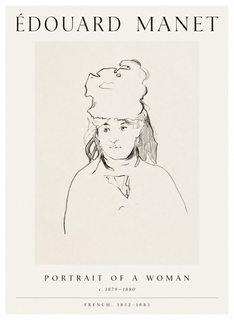 Édouard Manet Portrait of a Woman No1 - Poszter