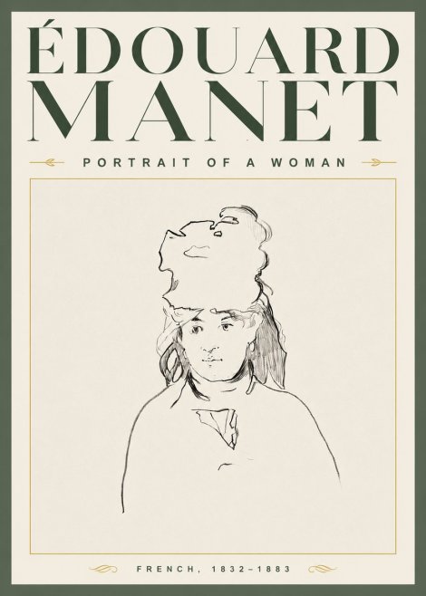 Édouard Manet Portrait of a Woman No3 - Poszter