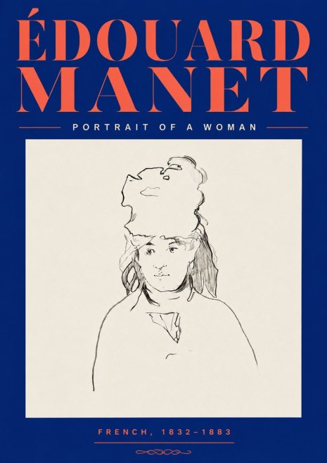Édouard Manet Portrait of a Woman No6 - Poszter
