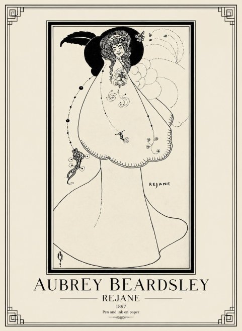 Aubrey Beardsley Rejane I No1 - Poszter