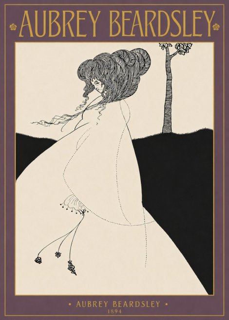 Aubrey Beardsley The Pallid Princess No2 - Poszter
