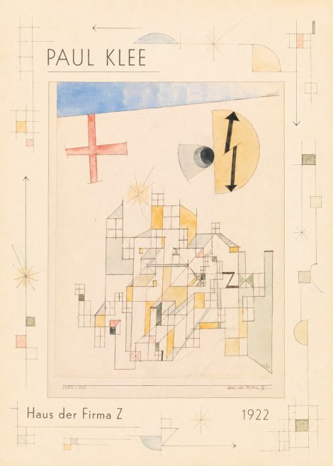 Paul Klee Haus Der Firma Z No5 - Poszter