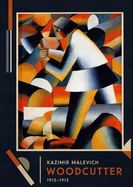 Kazimir Malevich Woodcutter No2 - Poszter