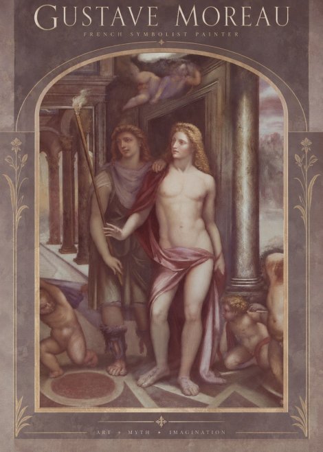 Gustave Moreau Youth No6 - Poszter
