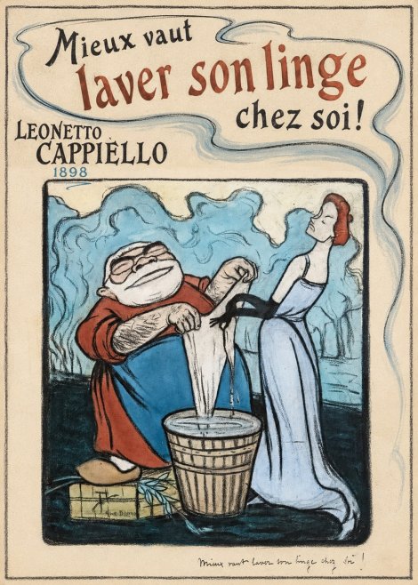 Leonetto Cappiello Mieux Vaut Laver Son Linge Chez Soi! No1 - Poszter