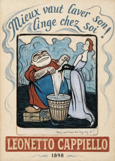 Leonetto Cappiello Mieux Vaut Laver Son Linge Chez Soi! No3 - Poszter