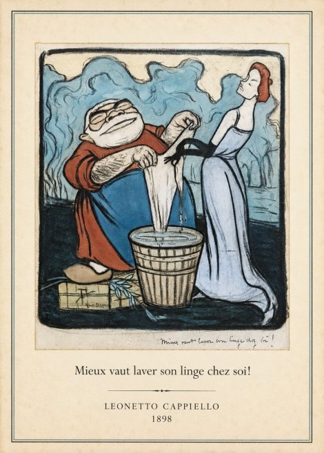 Leonetto Cappiello Mieux Vaut Laver Son Linge Chez Soi! No4 - Poszter
