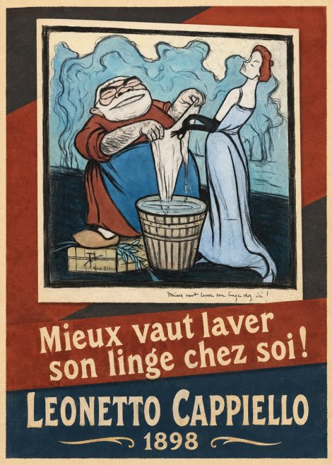 Leonetto Cappiello Mieux Vaut Laver Son Linge Chez Soi! No5 - Poszter