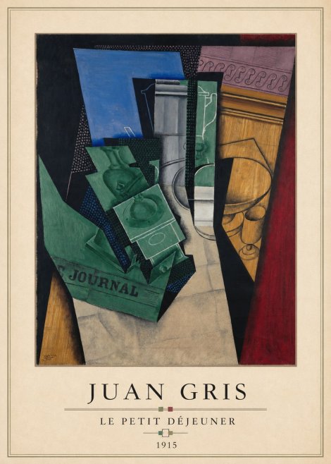 Juan Gris Le Petit Déjeuner No4 - Poszter