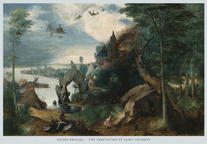 Pieter Bruegel The Temptation of Saint Anthony No6 - Poszter