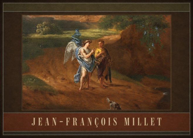 Jean-François Millet Tobias and the Angel No4 - Poszter