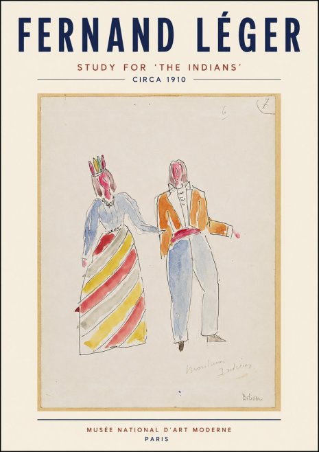 Fernand Léger Montagnes Indiennes No3 - Poszter