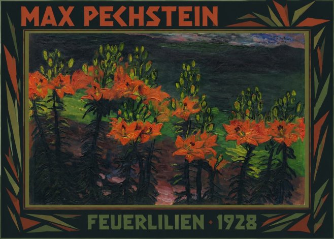 Max Pechstein Feuerlilien No1 - Poszter