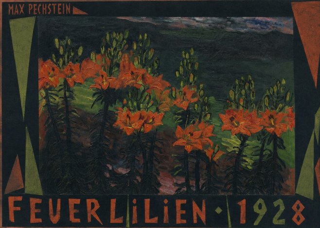 Max Pechstein Feuerlilien No5 - Poszter