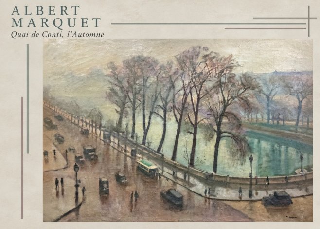 Albert Marquet Quai De Conti, L'automne No3 - Poszter