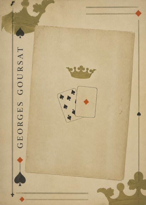 Georges Goursat Crown and Playing Cards No2 - Poszter